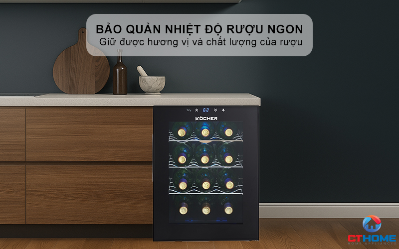Bảo quản nhiệt độ rượu ngon tuyệt đối