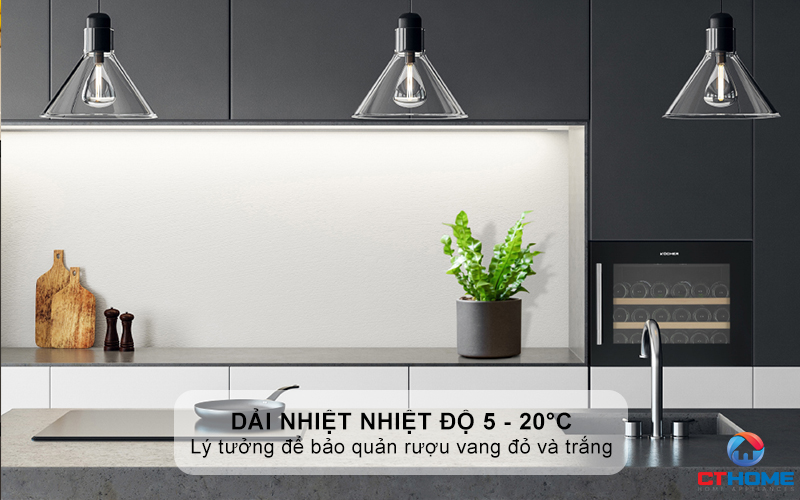 Dải nhiệt nhiệt độ 5 - 20°C