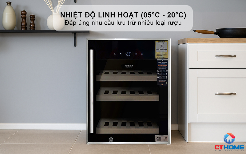 Hệ thống kiểm soát nhiệt độ linh hoạt (05°C - 20°C)