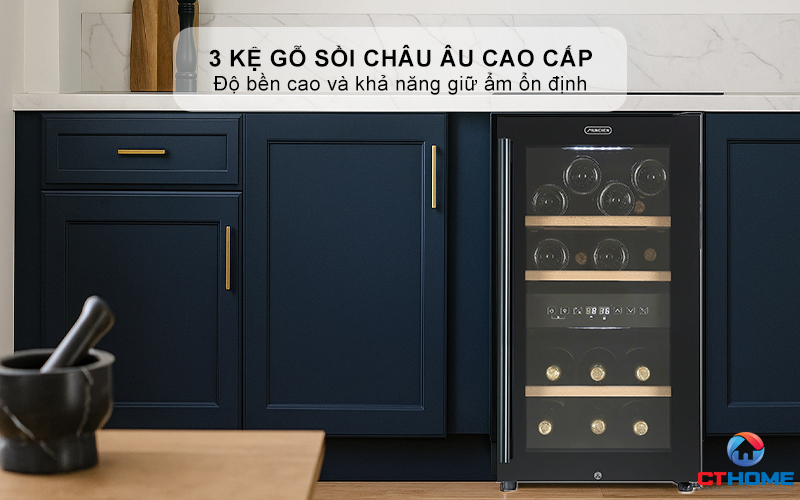 3 kệ gỗ sồi Châu Âu cao cấp