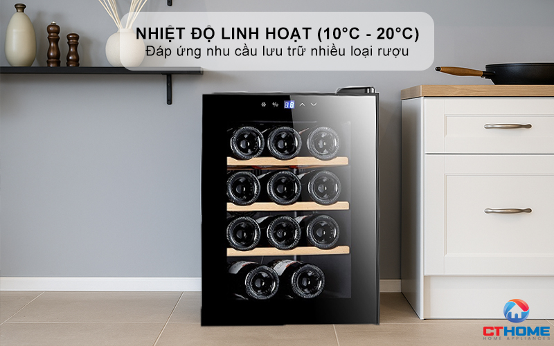 Hệ thống kiểm soát nhiệt độ linh hoạt (10°C - 20°C)