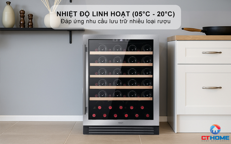 Hệ thống kiểm soát nhiệt độ linh hoạt (05°C - 20°C)