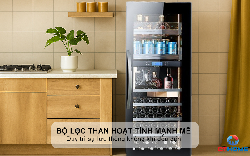 Quạt làm mát và bộ lọc than hoạt tính mạnh mẽ