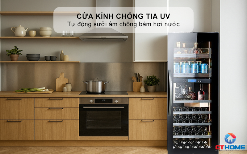 Cửa kính chống tia UV - Bảo vệ hương vị rượu trọn vẹn