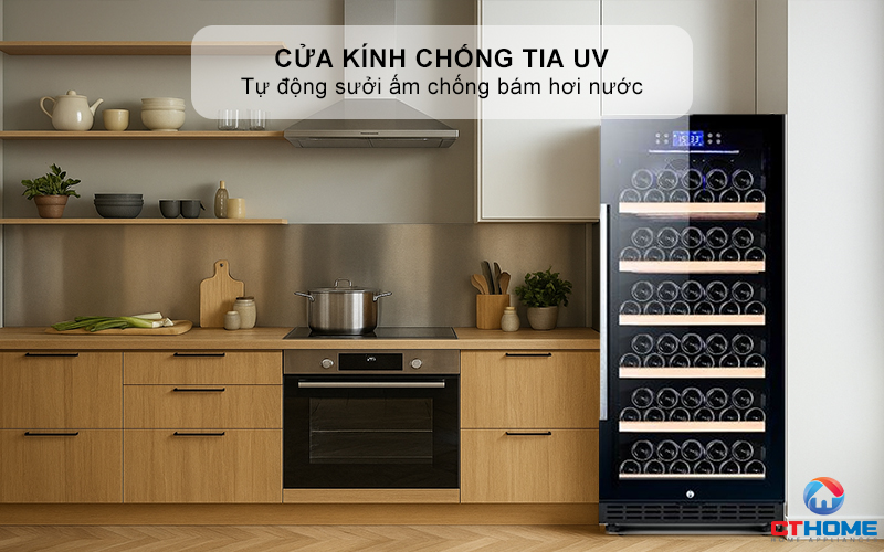 Cửa kính chống tia UV - Bảo vệ hương vị rượu trọn vẹn