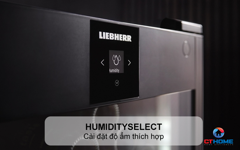Cài đặt độ ẩm thích hợp với HumiditySelect