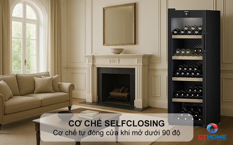 Cơ chế tự đóng cửa SelfClosing khi mở dưới 90 độ