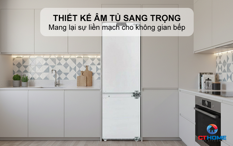 Thiết kế âm tủ sang trọng, hiện đại