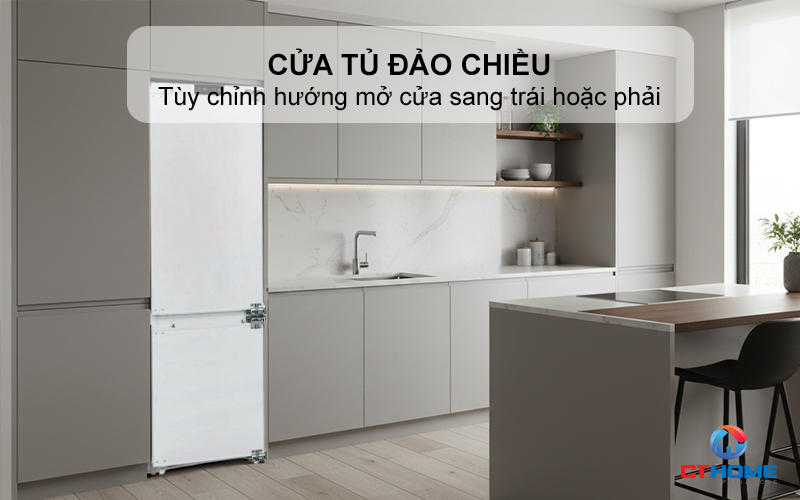 Cửa tủ đảo chiều