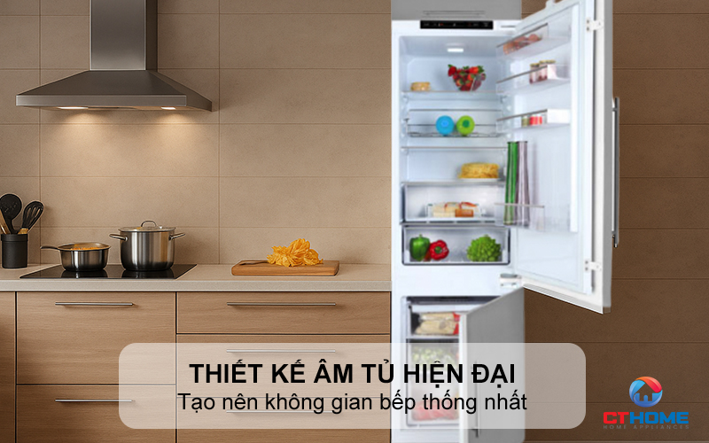 Thiết kế âm tủ sang trọng, hiện đại
