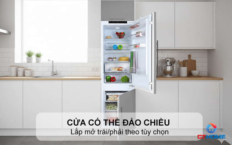 Cửa có thể đảo chiều (lắp mở trái/phải tùy chọn)