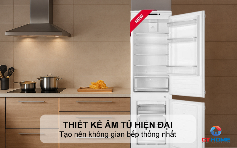 Thiết kế âm tủ sang trọng, hiện đại