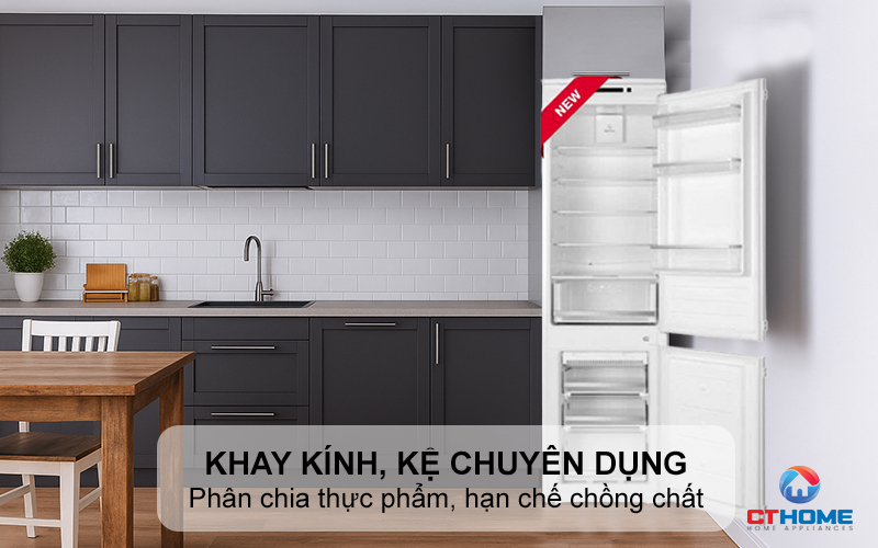 Khay kính chịu lực, kệ chuyên dụng bên trong ngăn đông