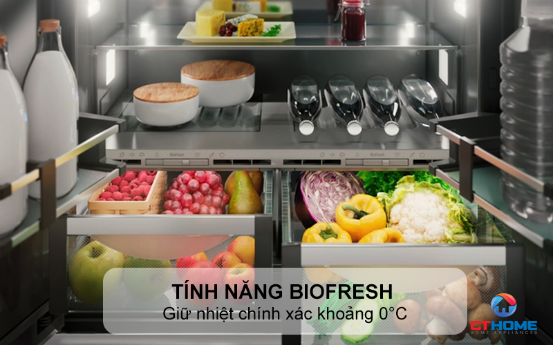 Tính năng BioFresh – giữ nhiệt chính xác khoảng 0°C