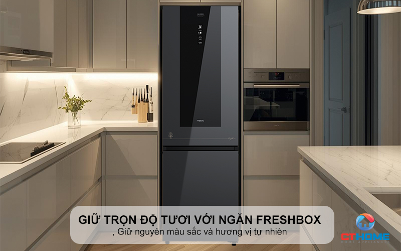 Giữ trọn độ tươi của rau củ với ngăn FreshBox chuyên dụng 