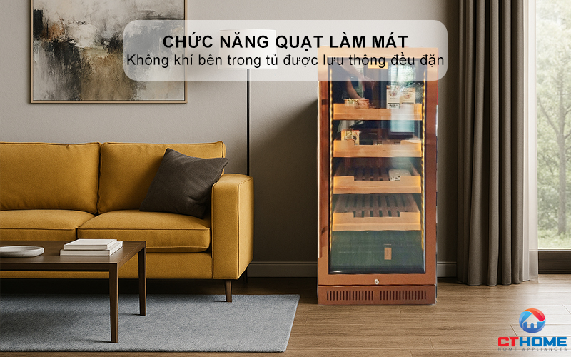 Chức năng quạt làm mát cho nhiệt độ lưu trữ cân bằng