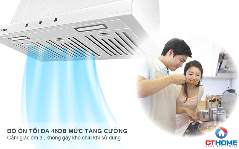 MÁY HÚT MÙI ÂM TỦ KOCHER TURBO X-350T NGANG 700MM MÀU TRẮNG TURBOX350T 9