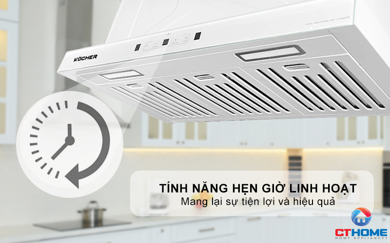 MÁY HÚT MÙI ÂM TỦ KOCHER TURBO X-350T NGANG 700MM MÀU TRẮNG TURBOX350T 3