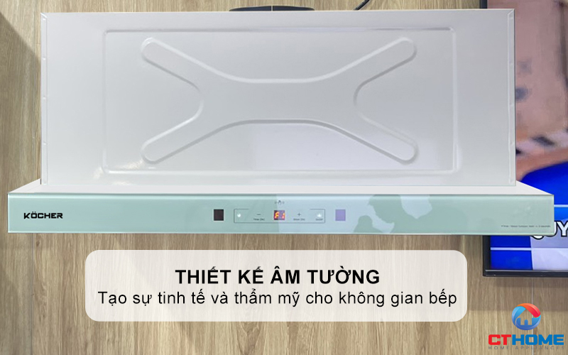 MÁY HÚT MÙI ÂM TỦ KOCHER TURBO X-668N NGANG 700MM MÀU NGỌC TRAI TURBOX668N 1