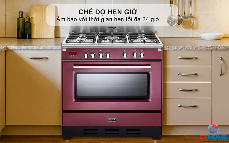 BẾP GAS KẾT HỢP LÒ NƯỚNG VR 965M ELBA 90CM VR965M 10