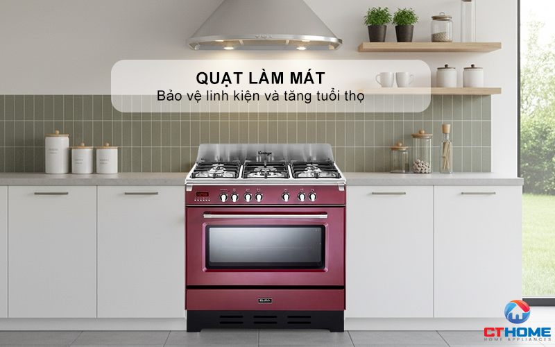 BẾP GAS KẾT HỢP LÒ NƯỚNG VR 965M ELBA 90CM VR965M 8