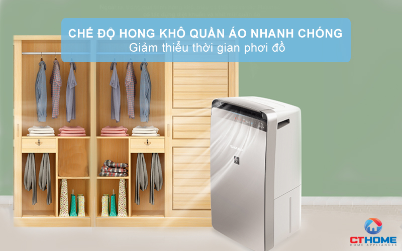 MÁY LỌC KHÔNG KHÍ VÀ HÚT ẨM SHARP DW-J27FV-S DWJ27FVS 5