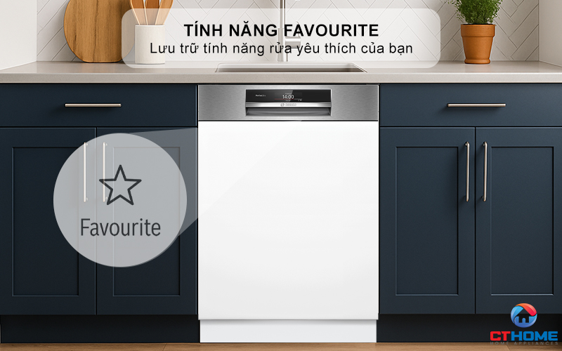 Kết hợp chương trình cơ bản với tính năng đặc biệt chỉ trong 1 nút nhấn Favourite
