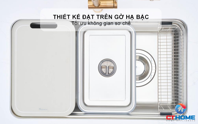 THỚT SỢI GỖ KONOX CUTTING BOARD CB470 PP MÀU XÁM  CB470PPMÀUXÁM 1