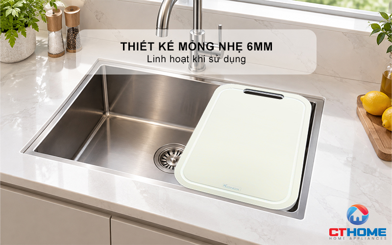 THỚT SỢI GỖ KONOX CUTTING BOARD CB470 PP MÀU XÁM  CB470PPMÀUXÁM 3