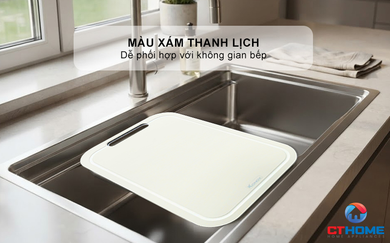 THỚT SỢI GỖ KONOX CUTTING BOARD CB470 PP MÀU XÁM  CB470PPMÀUXÁM 5