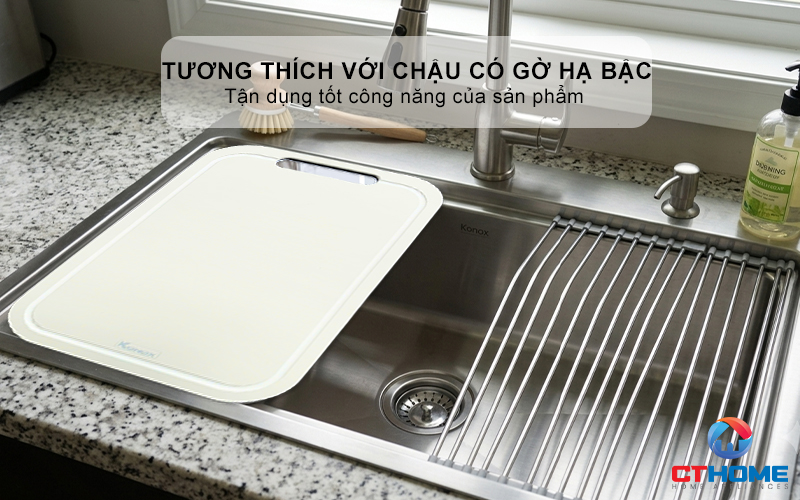 THỚT SỢI GỖ KONOX CUTTING BOARD CB470 PP MÀU XÁM  CB470PPMÀUXÁM 6