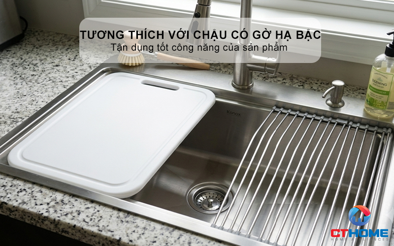 THỚT NHỰA PE KONOX CUTTING BOARD CB500PE 5