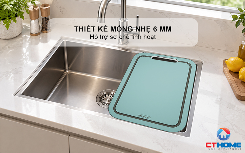 THỚT SỢI GỖ CUTTING BOARD KONOX CB500PP MÀU XANH 3
