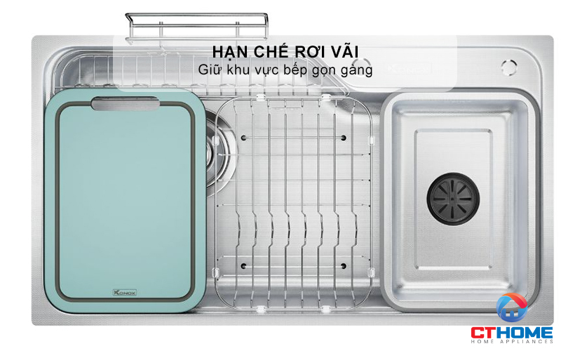 THỚT SỢI GỖ CUTTING BOARD KONOX CB500PP MÀU XANH 5