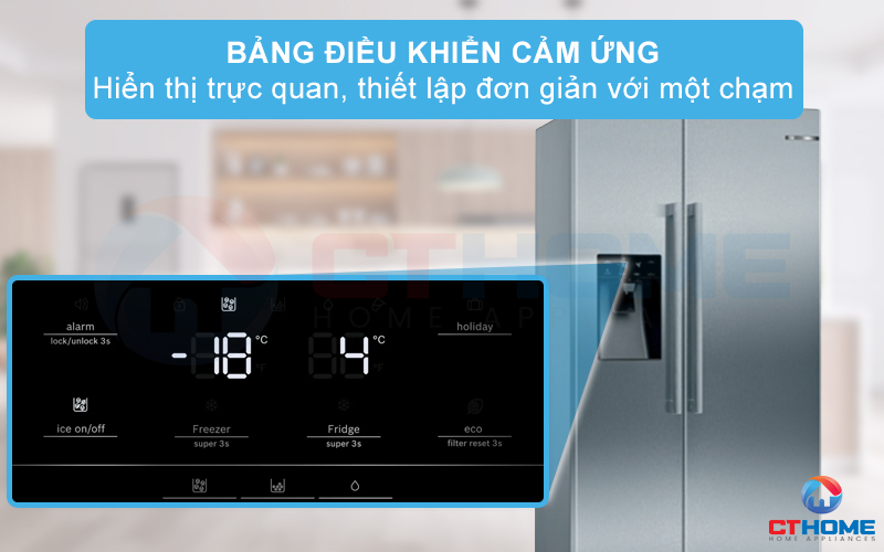 TỦ LẠNH SIDE BY SIDE BOSCH KAD93AIEP SERIE 6 562 LÍT 5