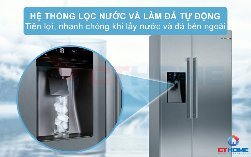 TỦ LẠNH SIDE BY SIDE BOSCH KAD93AIEP SERIE 6 562 LÍT 12