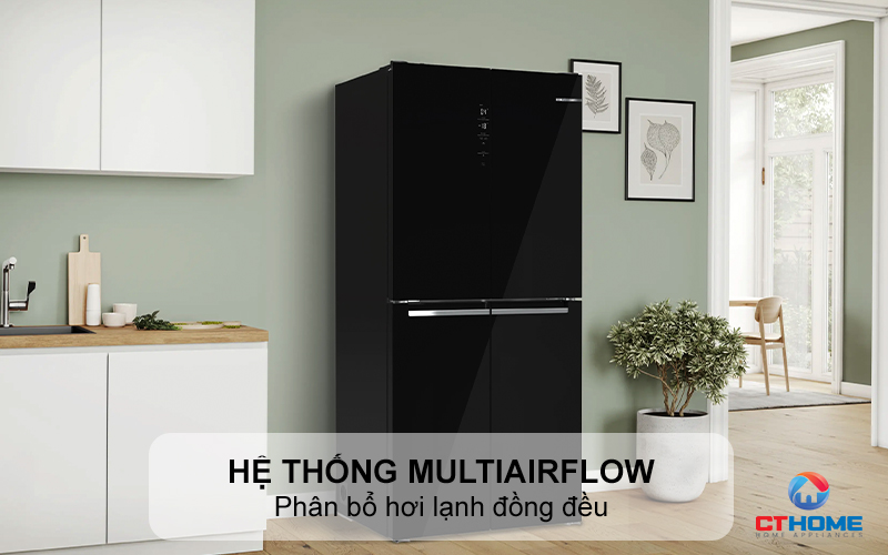 Hệ thống MultiAirflow phân bổ hơi lạnh đồng đều 