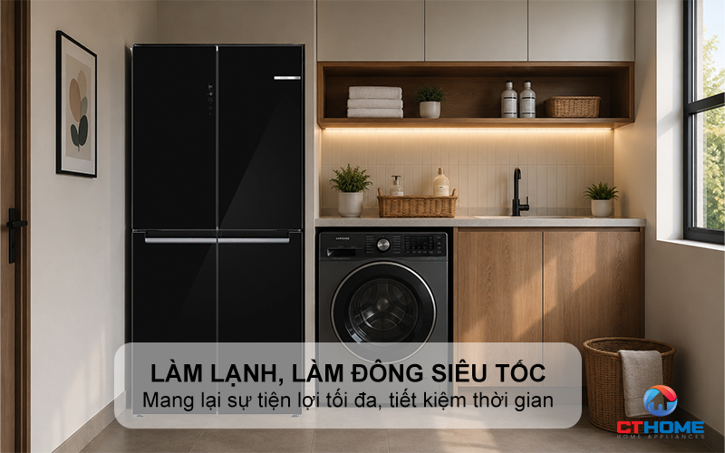 Chức năng làm đông nhanh SuperFreeze và làm lạnh nhanh SuperCool