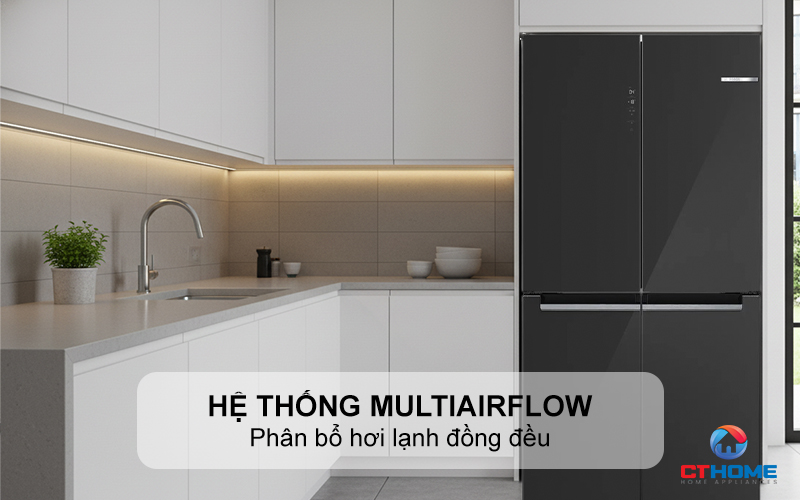 Hệ thống MultiAirflow phân bổ hơi lạnh đồng đều 