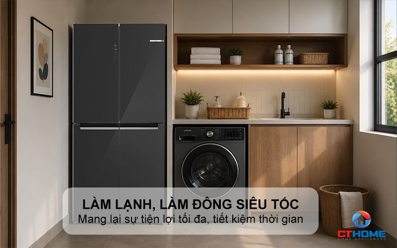 Chức năng làm đông nhanh SuperFreeze và làm lạnh nhanh SuperCool