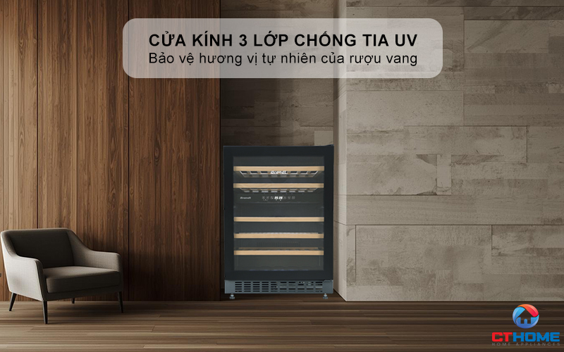 Cửa kính đảo chiều, 3 lớp chống tia UV 