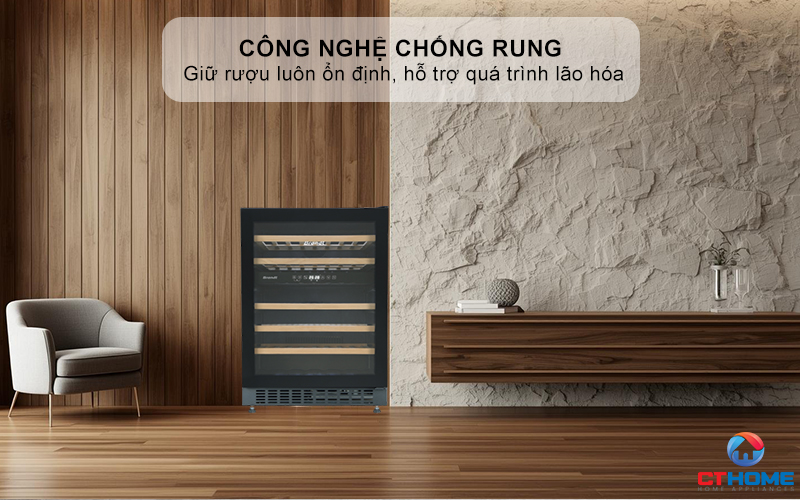 Công nghệ chống rung – Giữ rượu luôn ổn định, hỗ trợ quá trình lão hóa