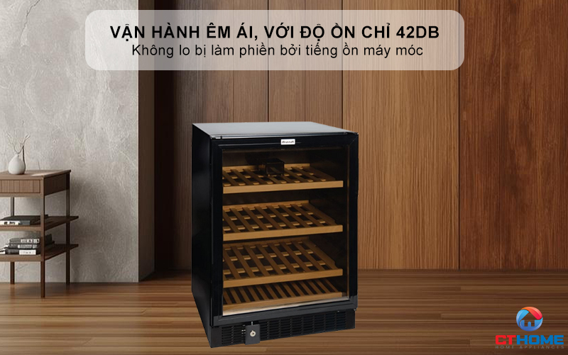 Vận hành êm ái, với độ ồn chỉ 42dB