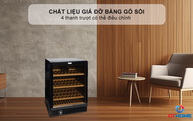 Giá đỡ bằng gỗ sồi cao cấp - 3 thanh trượt có thể điều chỉnh 