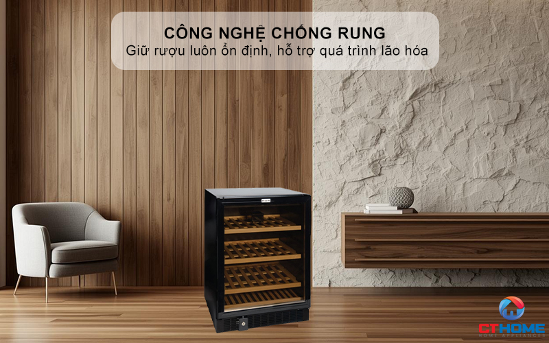 Công nghệ chống rung – Giữ rượu luôn ổn định, hỗ trợ quá trình lão hóa