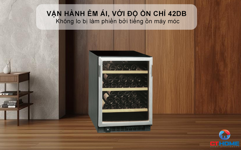 Vận hành êm ái, với độ ồn chỉ 42dB