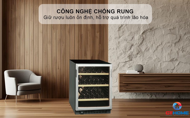 Công nghệ chống rung – Giữ rượu luôn ổn định, hỗ trợ quá trình lão hóa