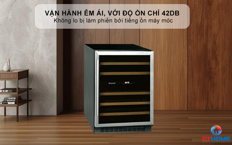 Vận hành êm ái, với độ ồn chỉ 42dB
