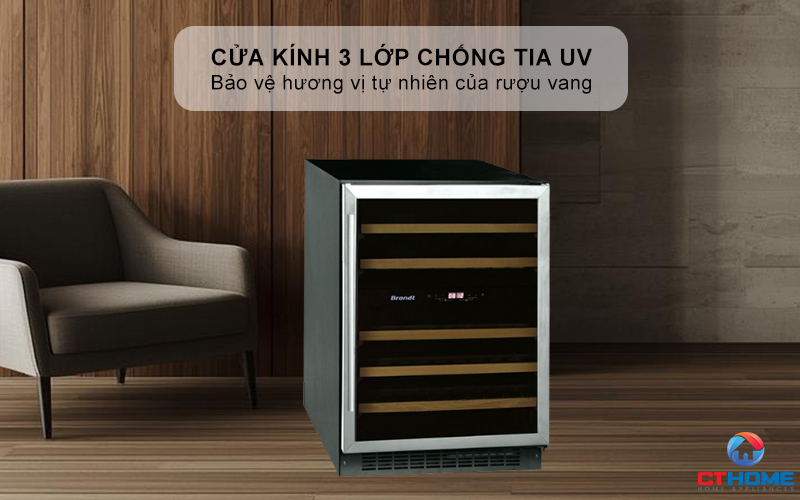 Cửa kính đảo chiều, 3 lớp chống tia UV tay nắm hợp kim nhôm hiện đại