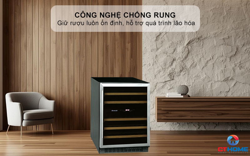 Công nghệ chống rung – Giữ rượu luôn ổn định, hỗ trợ quá trình lão hóa